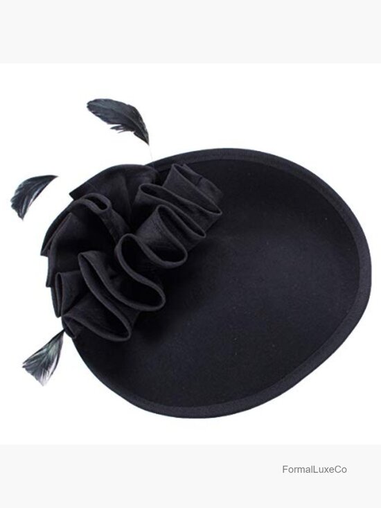 Wool Felt Saucer Fascinator Cocktail Derby Hat Headpiece One Size main image 7